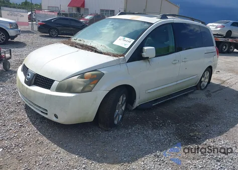 2004 Nissan Quest 3.5 Se z USA, uszkodzony, nr VIN 5N1BV28U94N345156